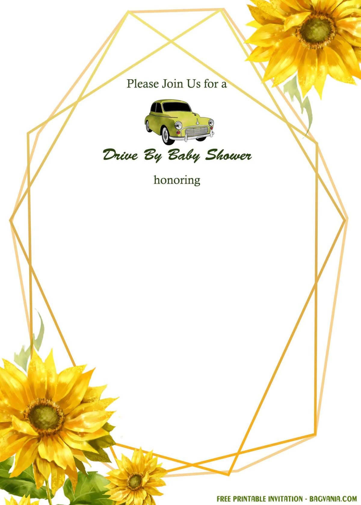 Free Printable Vintage Gold Invitation Templates With Printable Format