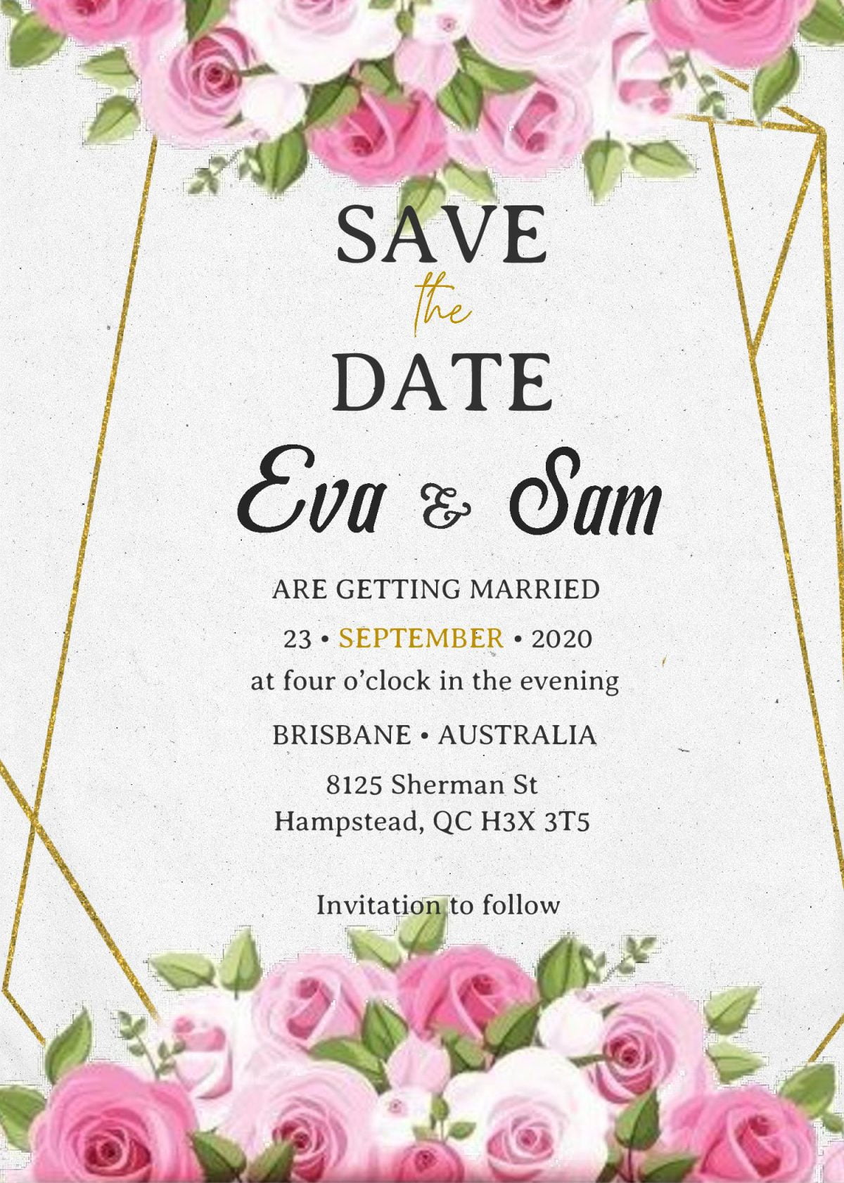 Save The Date Invitation Templates - Editable With MS Word and has 