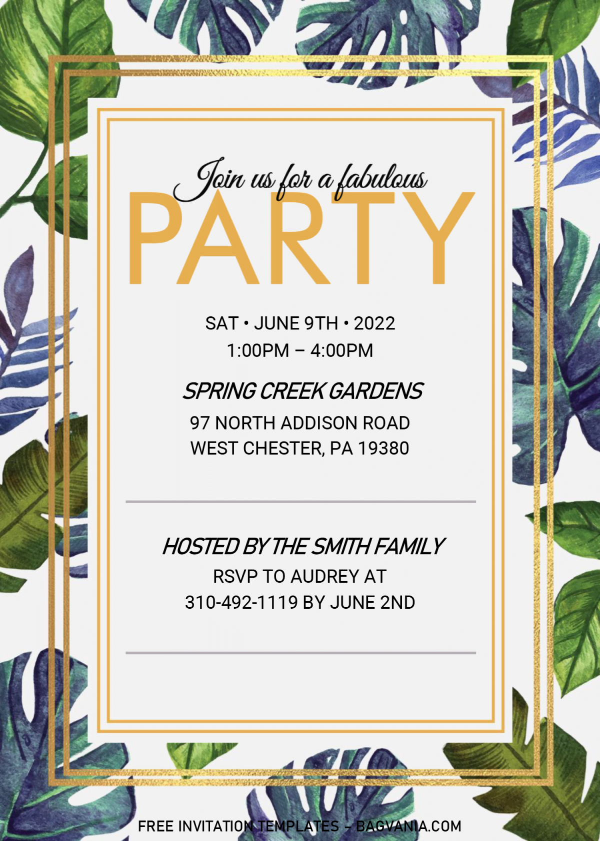 Summer Party Invitation Templates - Editable .Docx and has 