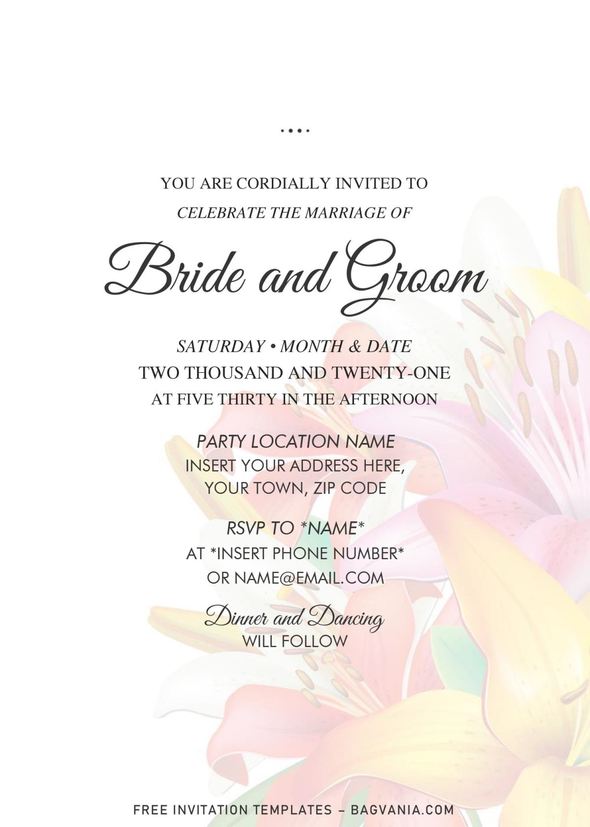 Free Vintage Floral Bouquet Baby Shower Invitation Templates For Word and has watercolor floral background