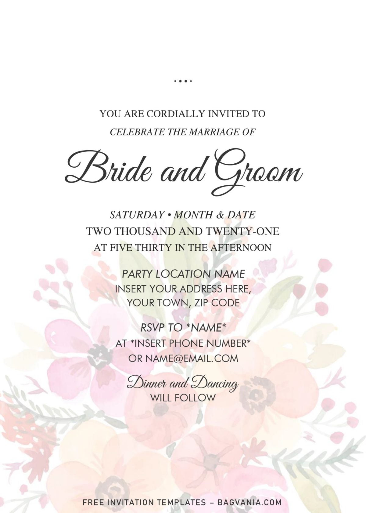Free Vintage Floral Bouquet Baby Shower Invitation Templates For Word and has 