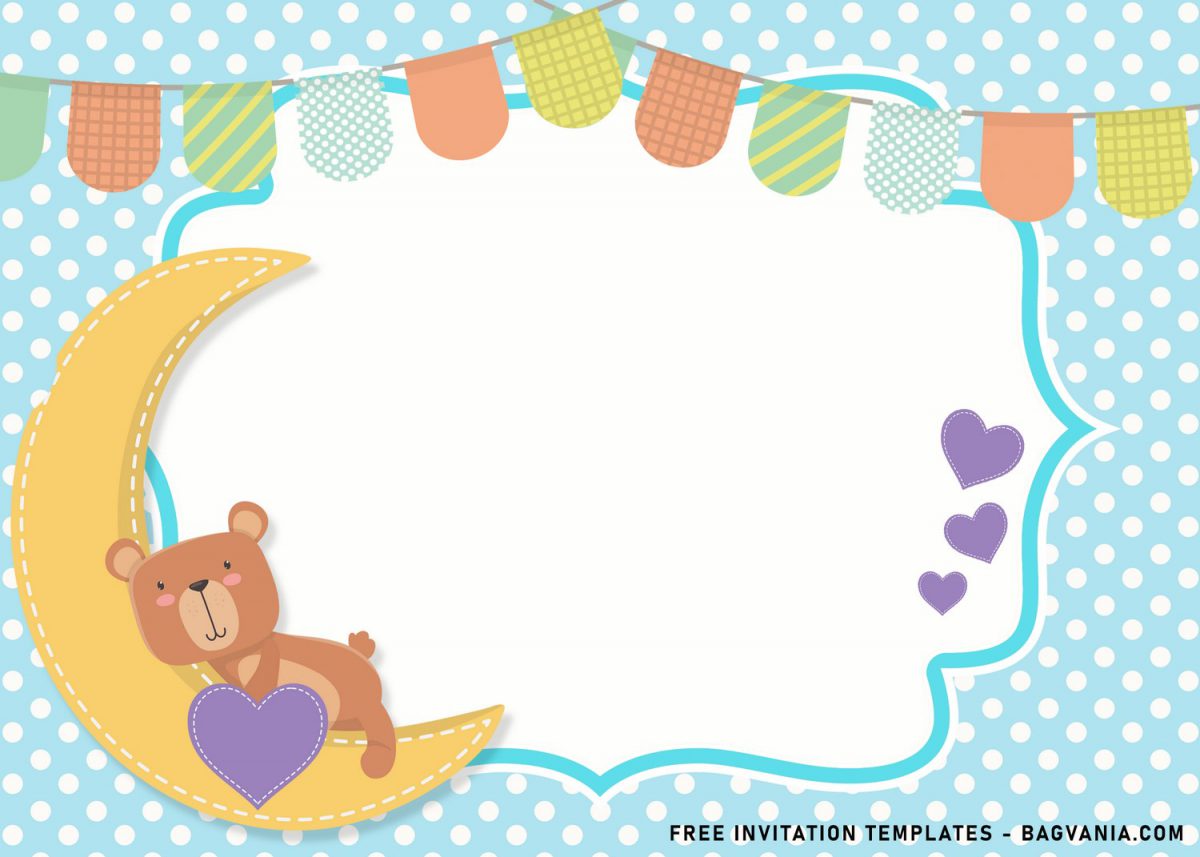 8+ Cute Baby Bear Birthday Invitation Templates and has lovely heart shapes