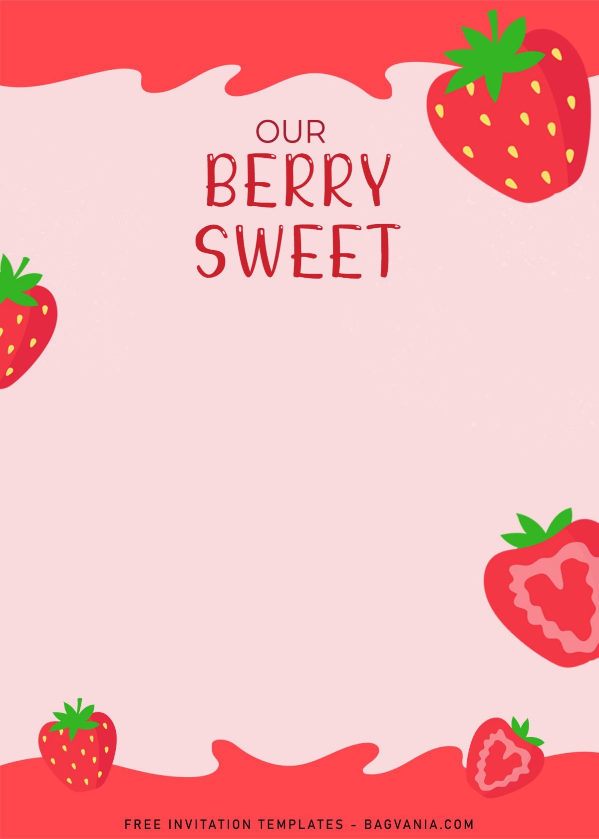 8+ Strawberry Birthday Invitation Templates For Girl Birthday Party and has 