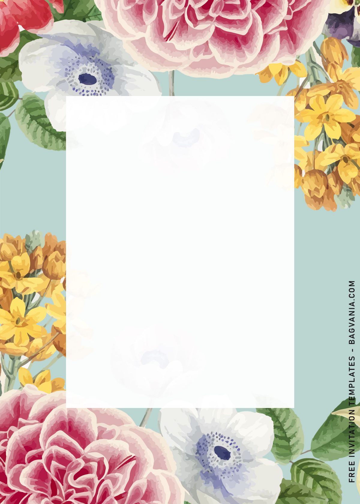 9+ Beautiful Pastel Spring Floral Birthday Invitation Templates and has Watercolor flowers