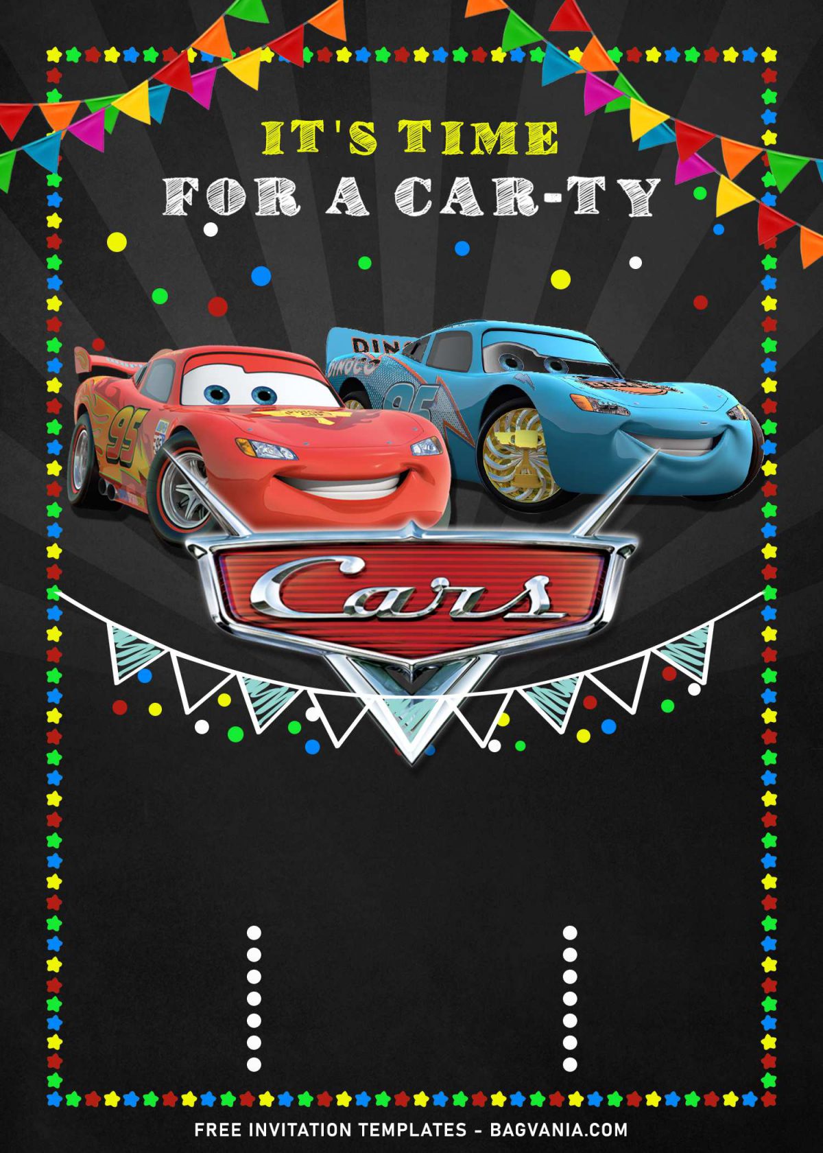 9+ Cool Personalized Disney Cars Birthday Invitation Templates and has Lightning McQueen