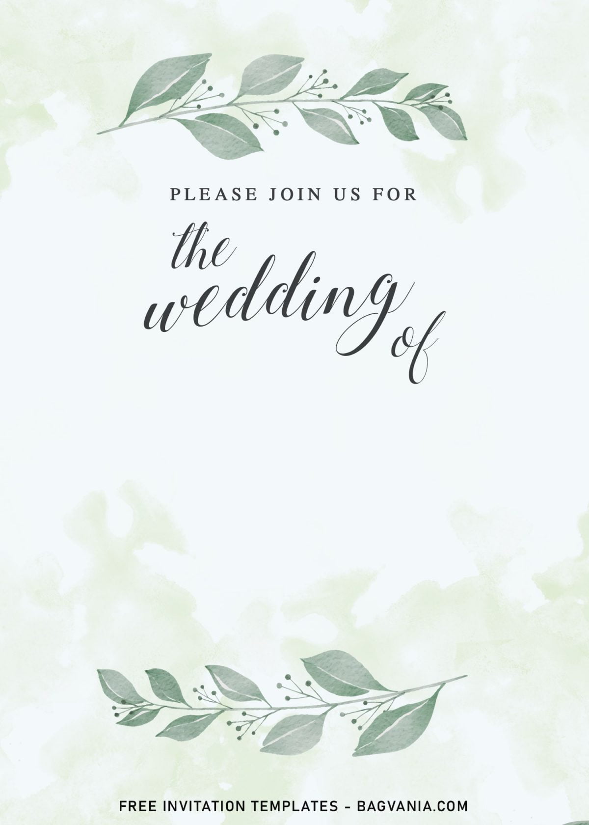 9+ Stunning Greenery Themed Wedding Invitation Templates and has Custom greenery wreath