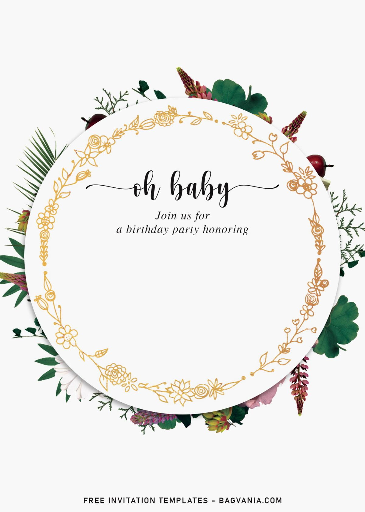 9+ Botanical Floral Birthday Invitation Templates and has 