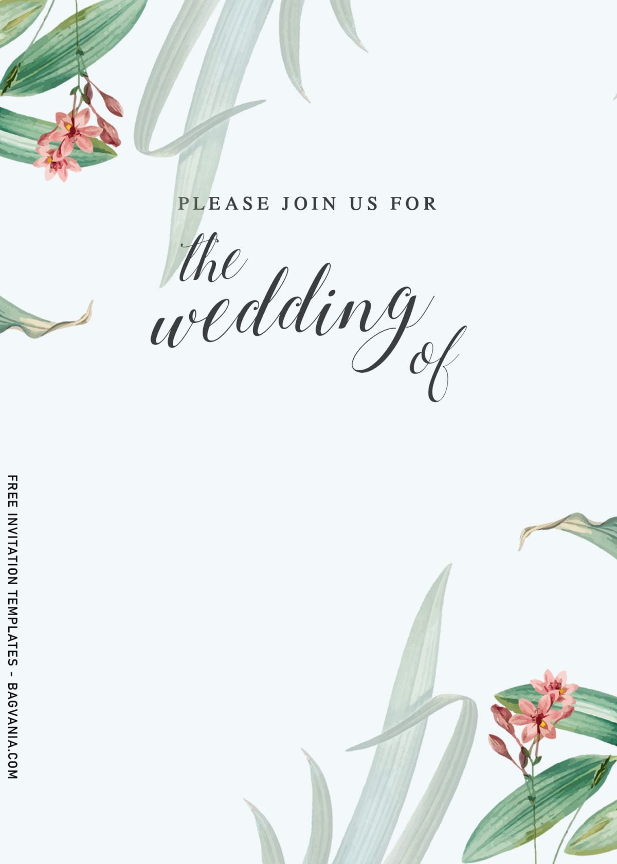 9+ Stunning Greenery Themed Wedding Invitation Templates and has white background