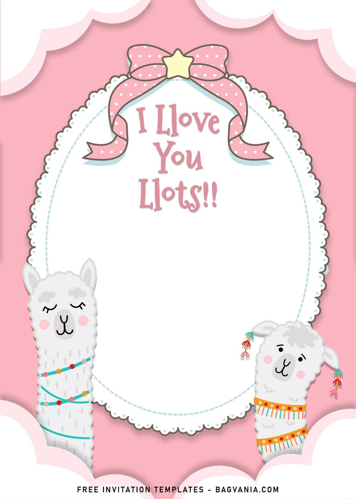 8+ Adorable Llama Birthday Invitation Templates and has cute Llamas