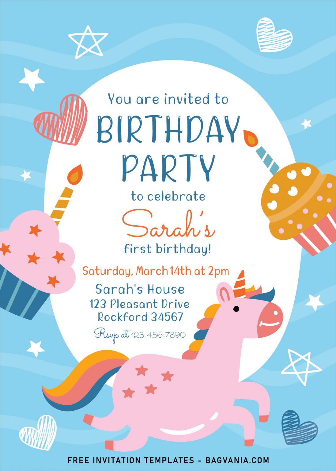 7+ Cute And Fun Birthday Invitation Templates For Kids Birthday Party ...