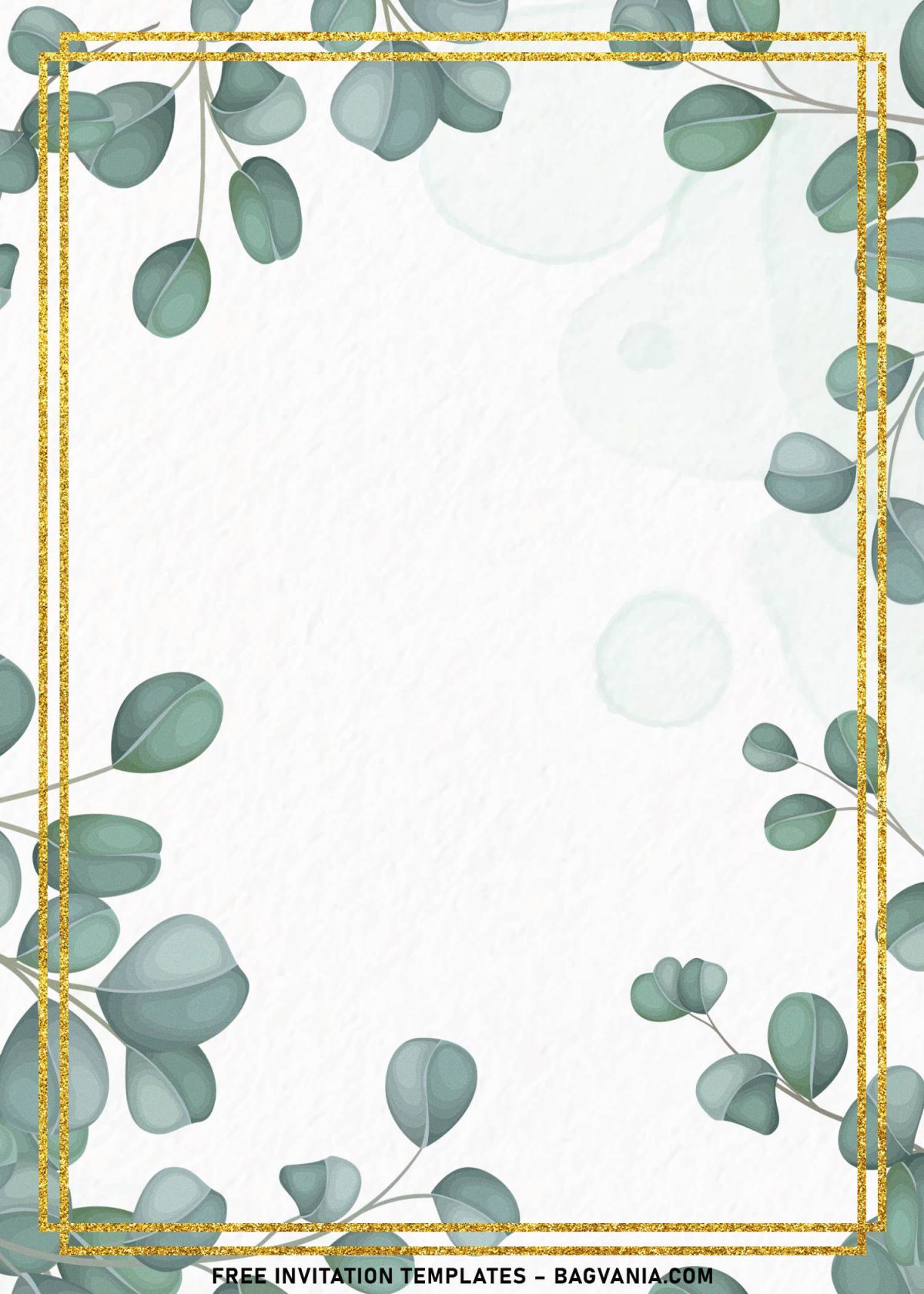 8+ Watercolor Eucalyptus Birthday Invitation Templates and has 
