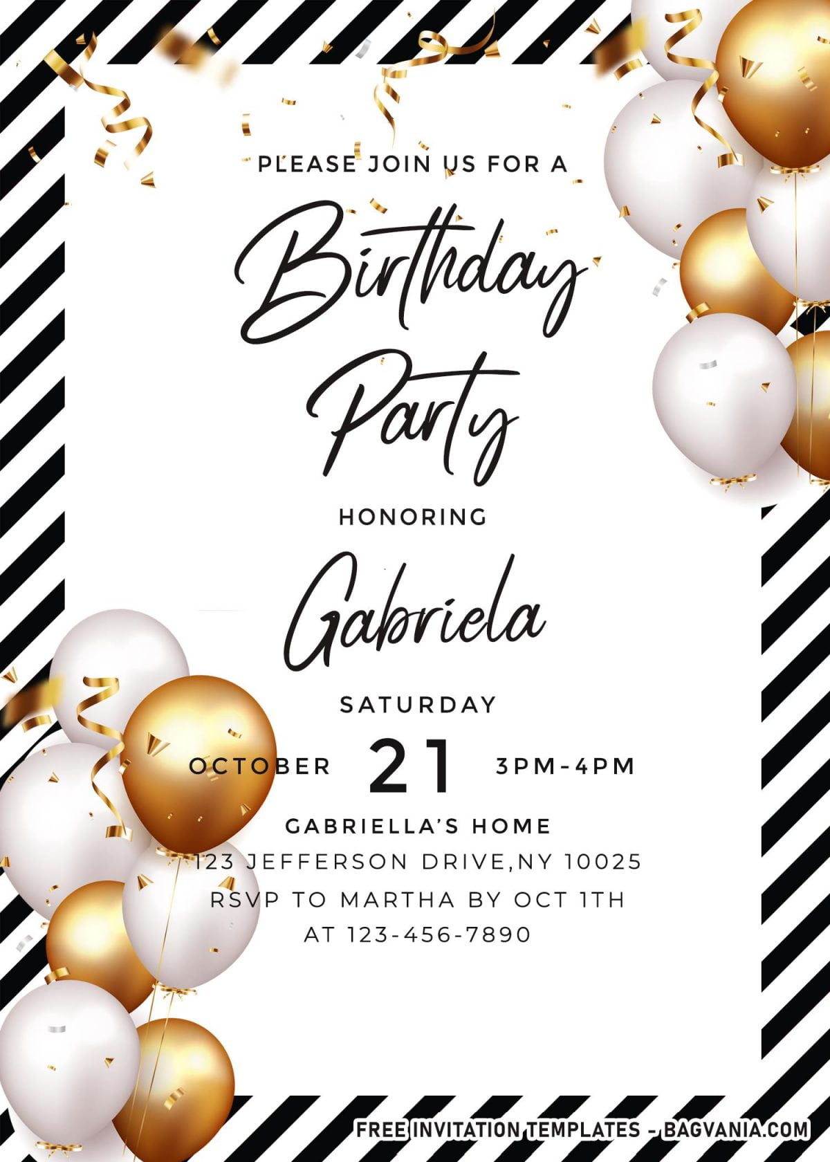 7+ Cute And Elegant Balloons Themed Birthday Invitation Templates