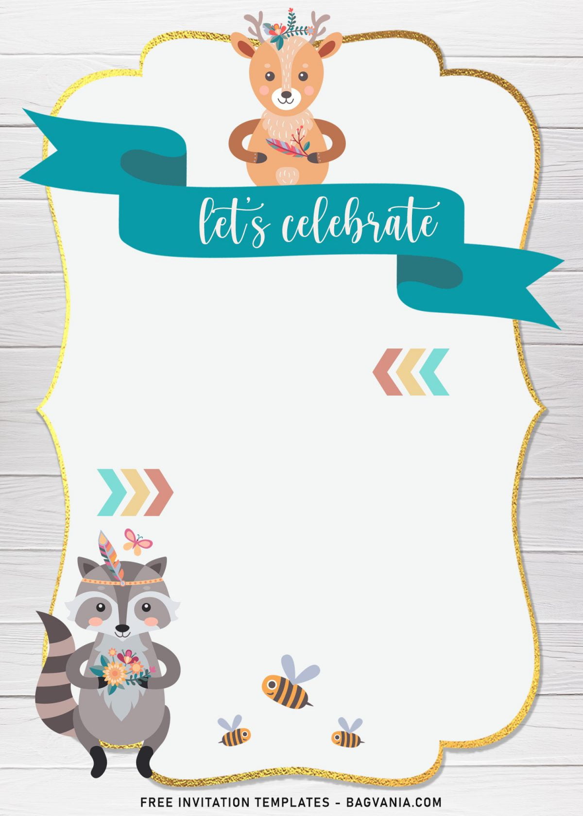 7+ Cute Boho Wild Ones Birthday Invitation Templates and has colorful arrows