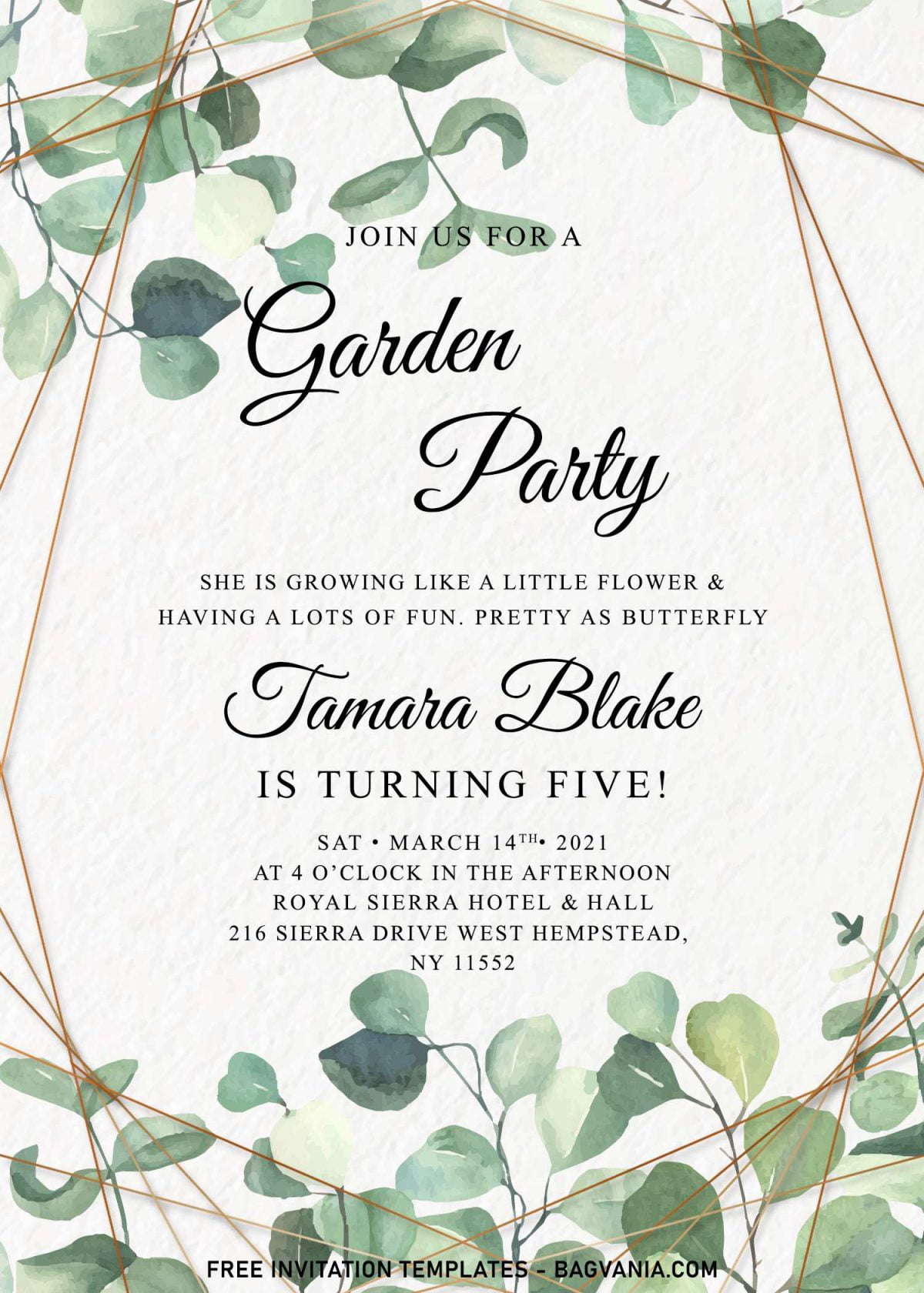 7+ Greenery Birthday Invitation Templates For Beautiful Botanical Birthday Party