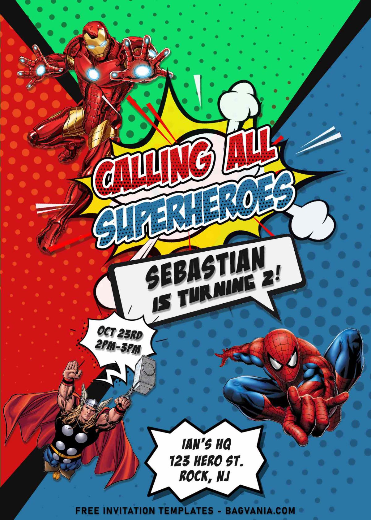 8+ Awesome Avengers Birthday Invitation Templates For Your Kid's Birthday Party