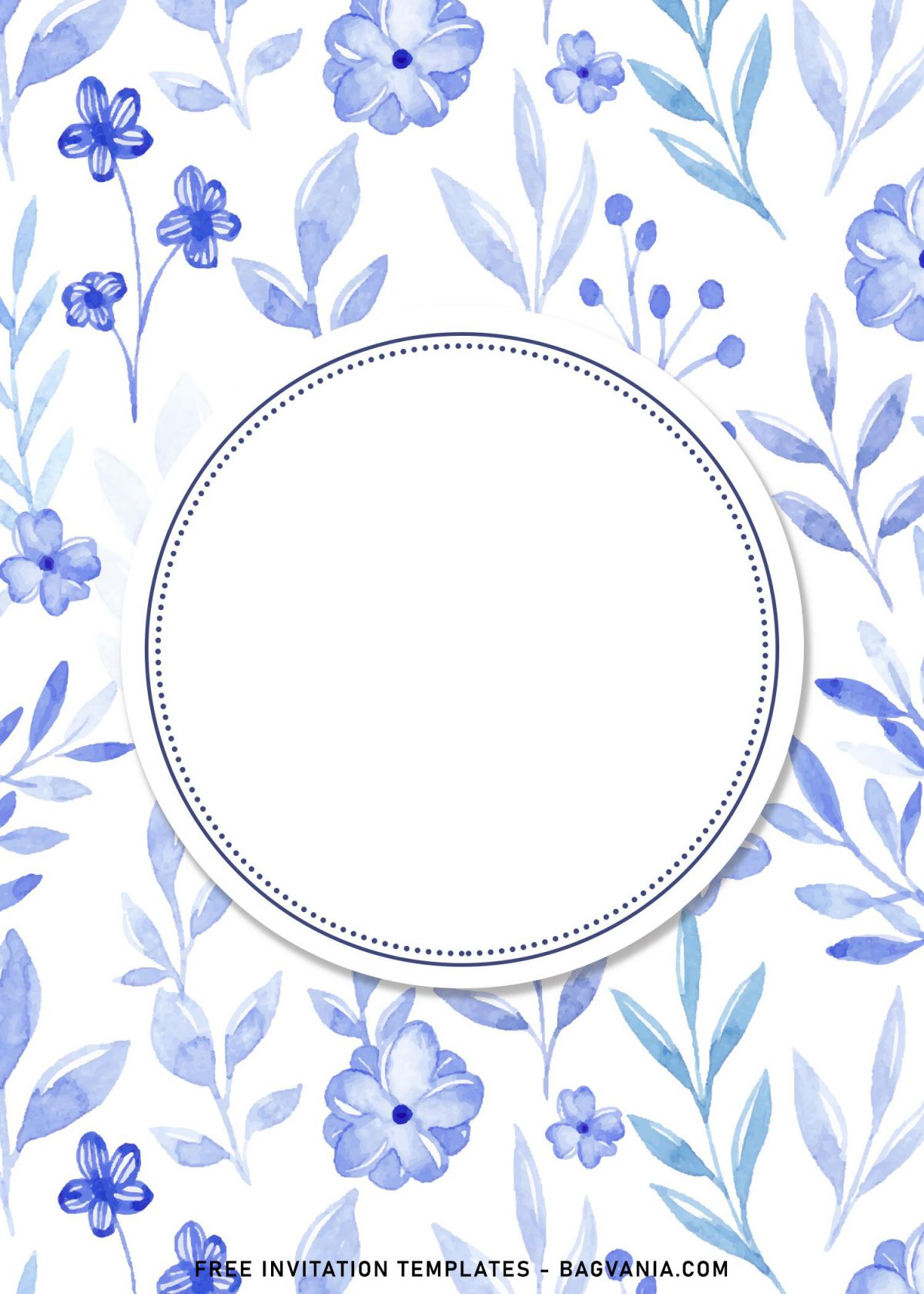 9+ Blue Floral Birthday Invitation Templates and has 