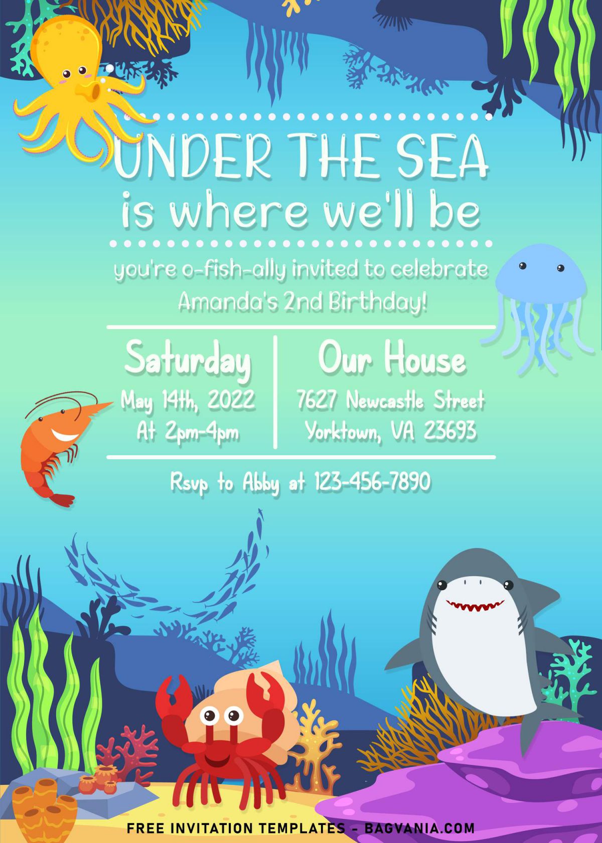 9+ Under The Sea Themed Birthday Invitation Templates