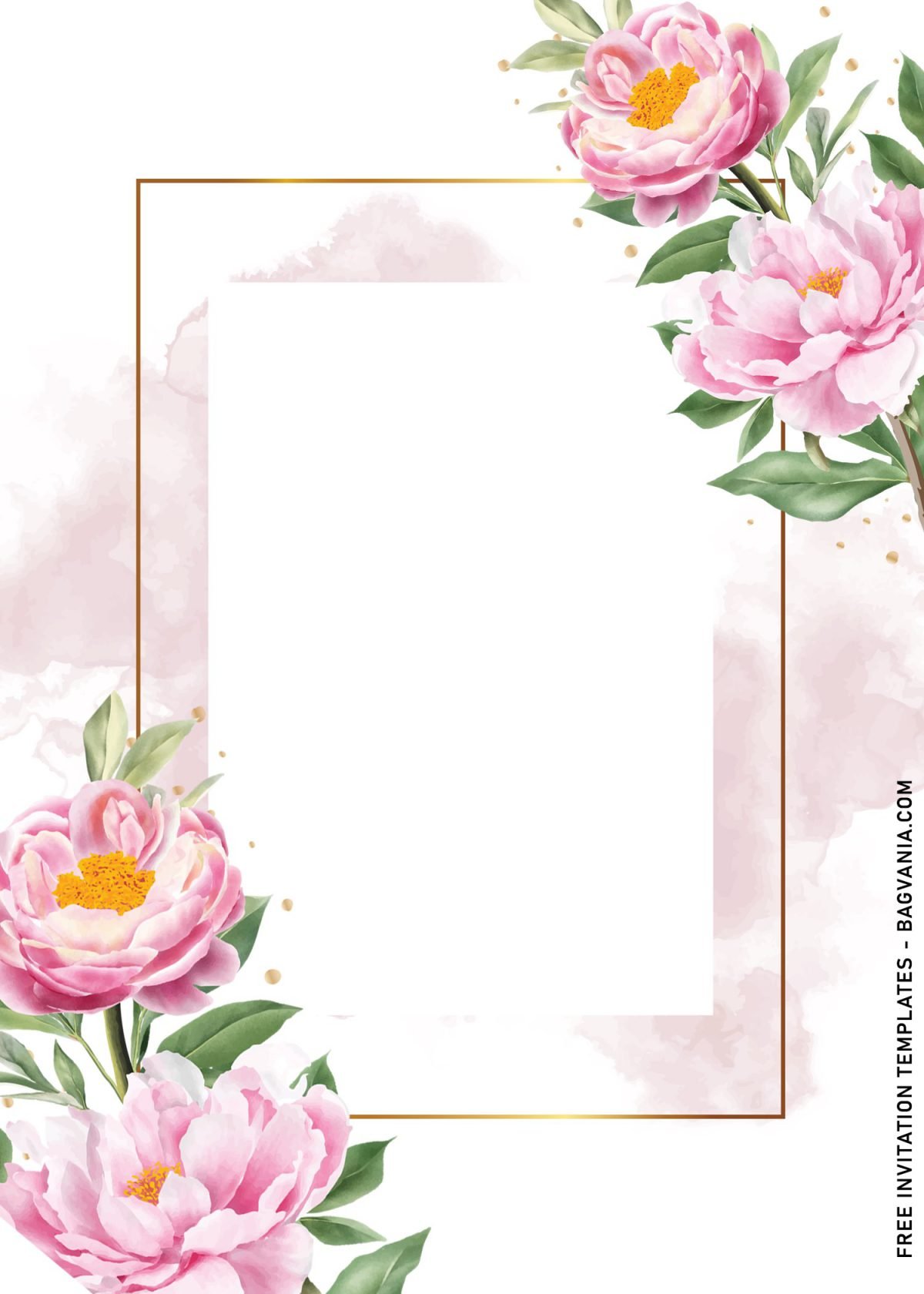 9+ Beautiful Dusty Rose Birthday Invitation Templates and has pink watercolor background