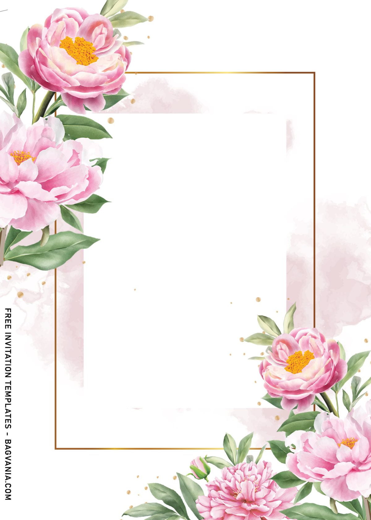 9+ Beautiful Dusty Rose Birthday Invitation Templates and has watercolor roses and magnolia