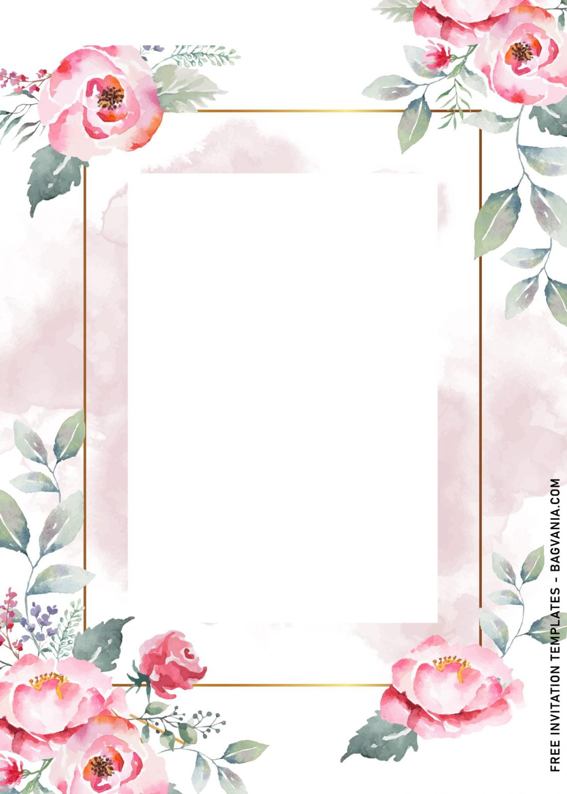 9+ Beautiful Dusty Rose Birthday Invitation Templates | FREE Printable ...