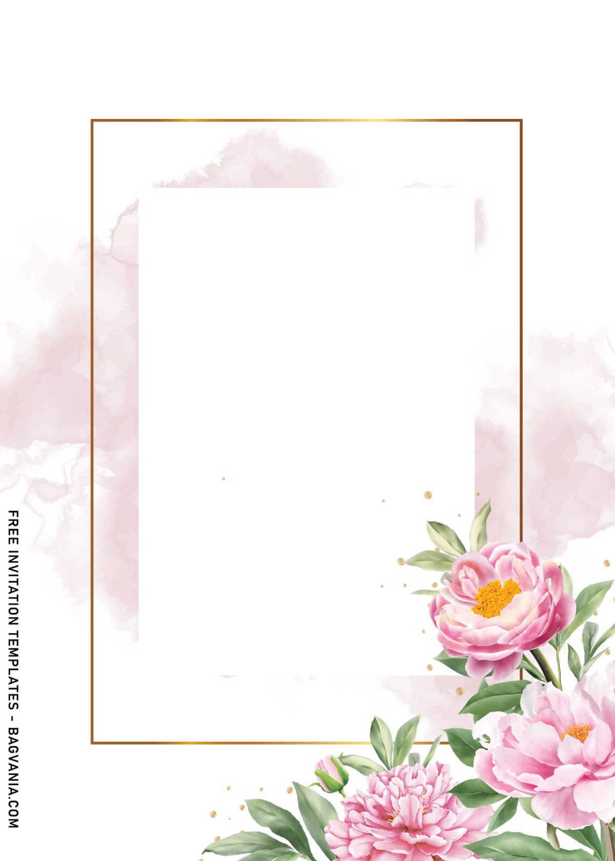 9+ Beautiful Dusty Rose Birthday Invitation Templates and has metallic frame line