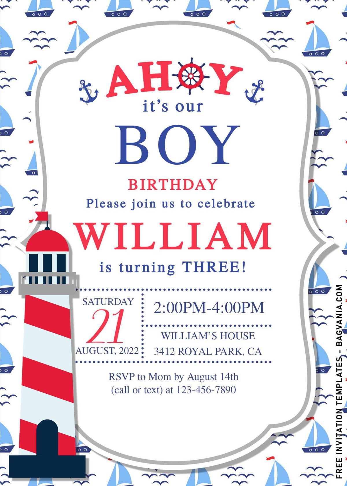 11+ Nautical Themed Birthday Invitation Templates For Your Kid’s Birthday Bash