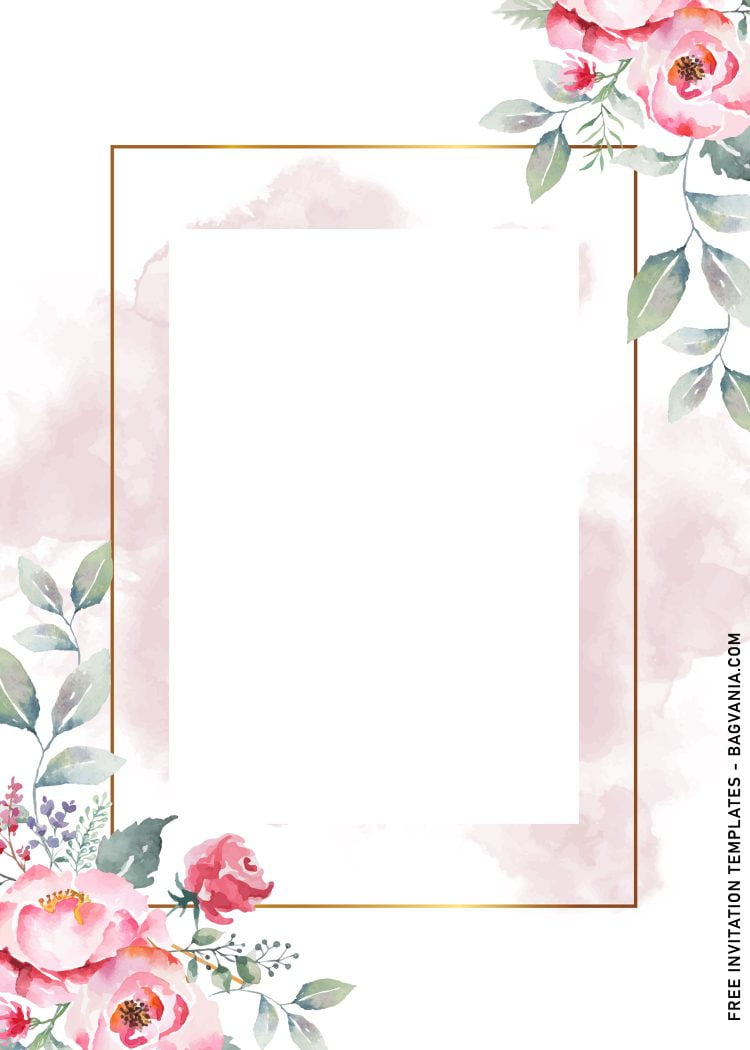 9+ Beautiful Dusty Rose Birthday Invitation Templates | FREE Printable ...