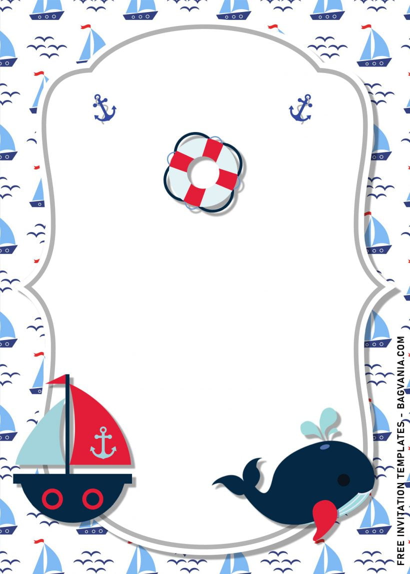 11+ Nautical Themed Birthday Invitation Templates For Your Kid’s ...