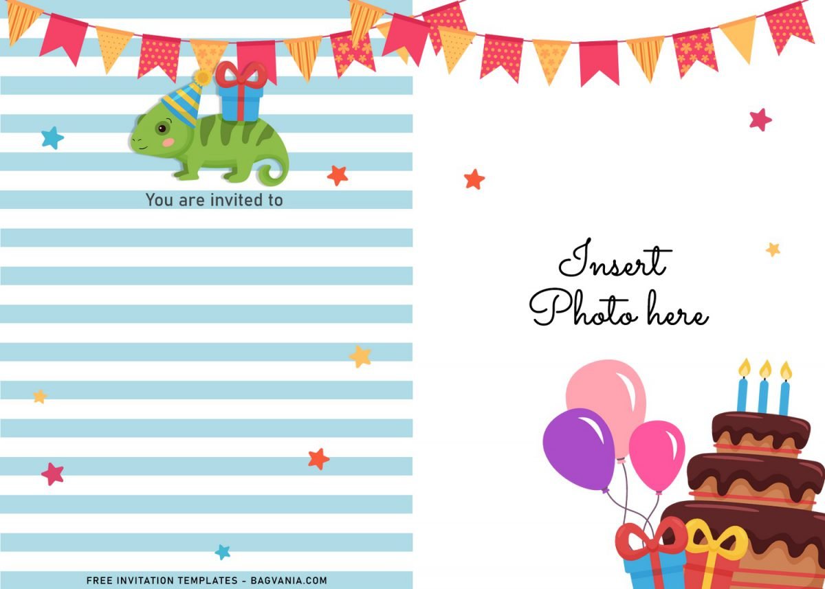 11+ Cute Birthday Baby Animals Birthday Invitation Templates For Your Kid's Birthday Party and has Photo or Picture frame