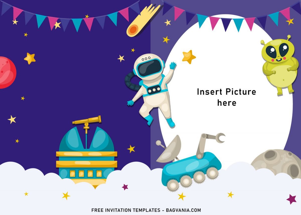 11+ Awesome Space Galaxy Birthday Invitation Templates For Your Kid's Upcoming Birthday and has Stargaze observatory