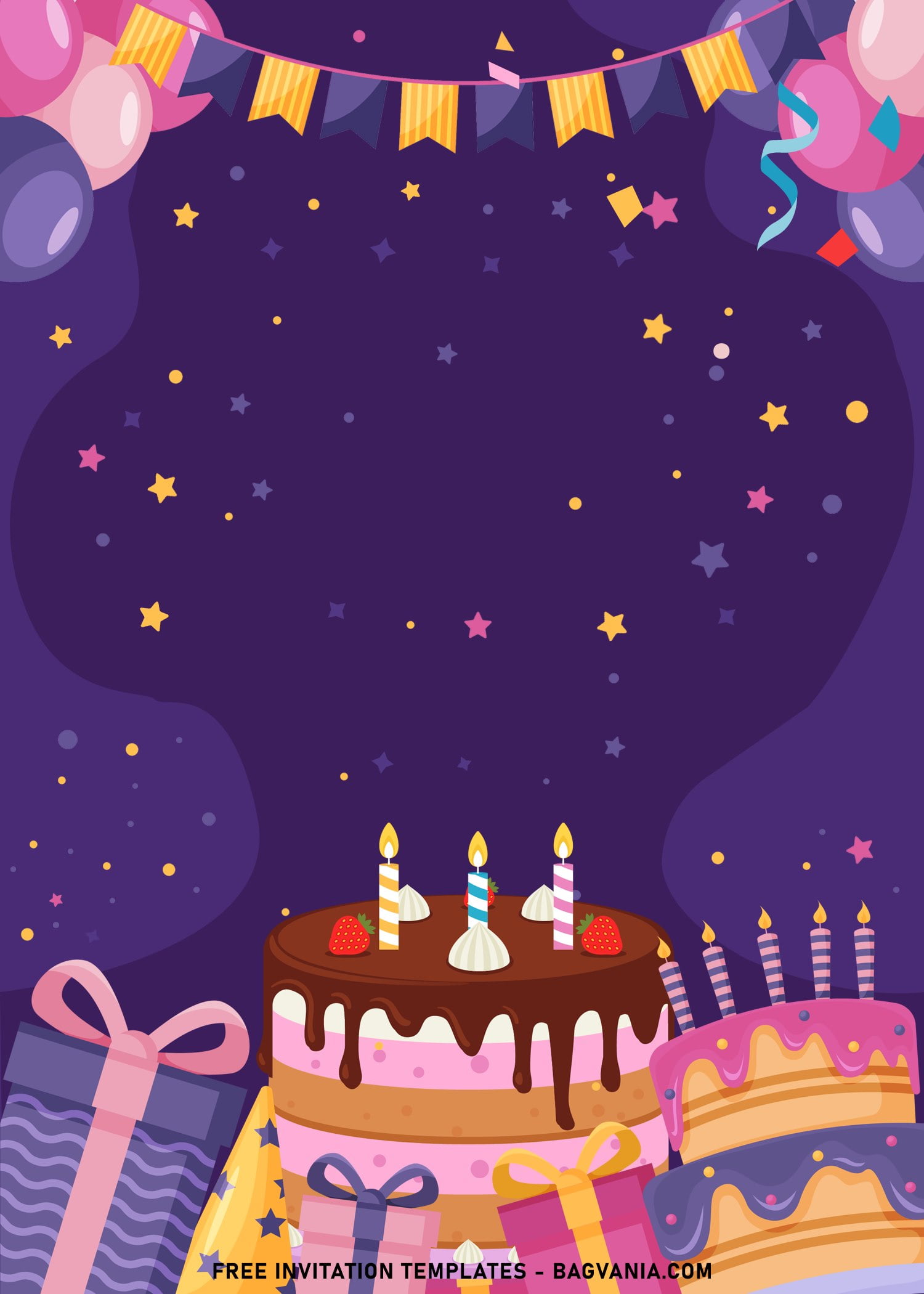 7+ Fun Birthday Invitation Templates For Your Kid's Birthday Party | FREE  Printable Birthday Invitation Templates - Bagvania