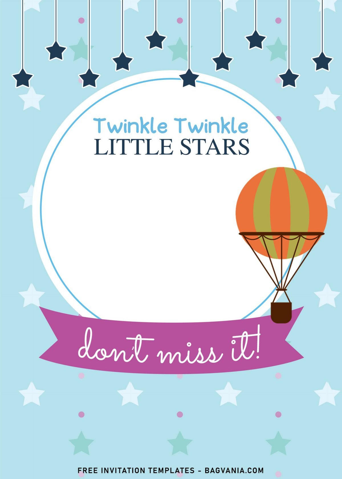 7+ Twinkle Twinkle Little Stars Birthday Invitation Templates For Any Ages and has Hanging stars