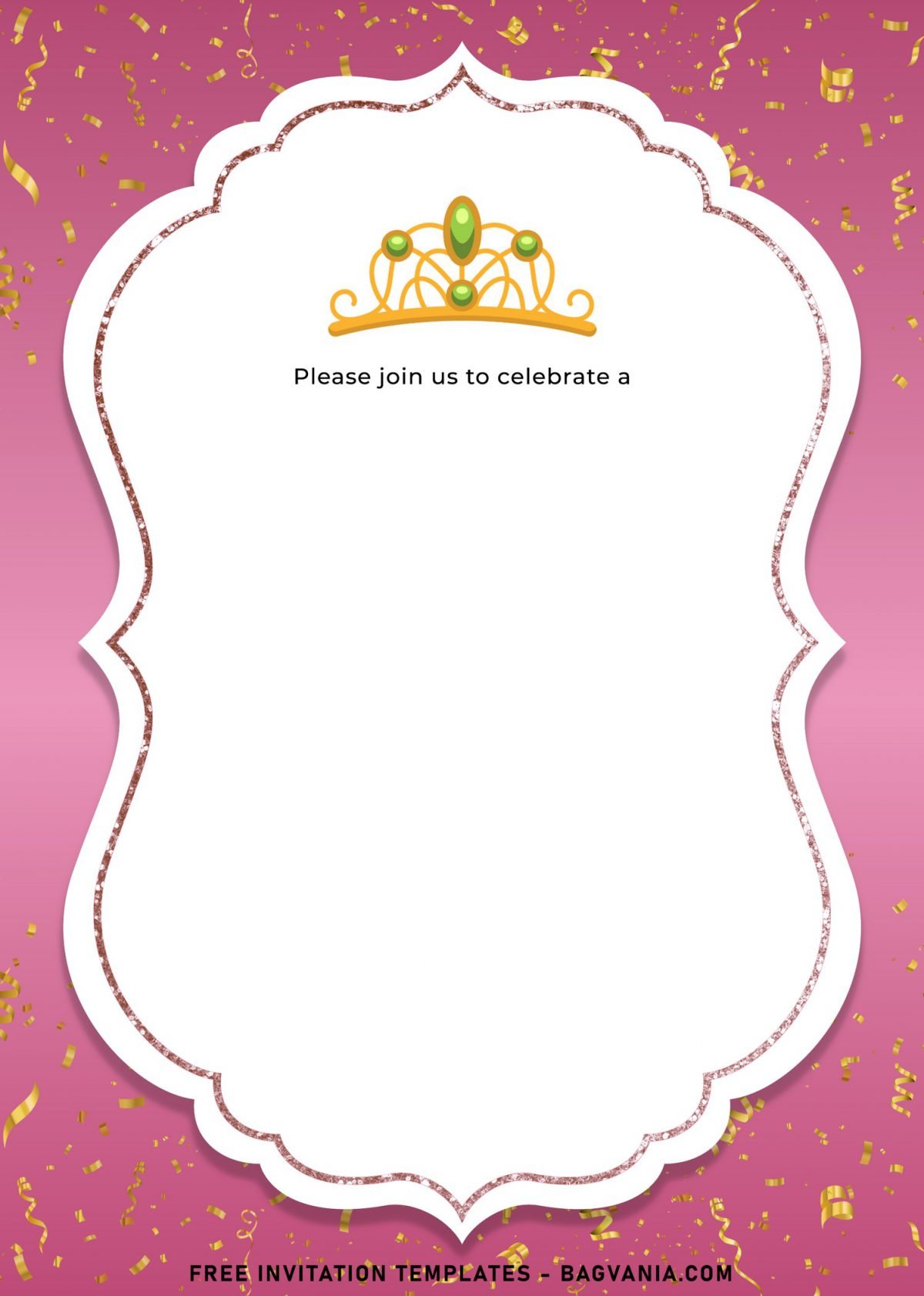 7+ Elegant Birthday Invitation Templates For Your Kid's Upcoming Birthday and has Pink background