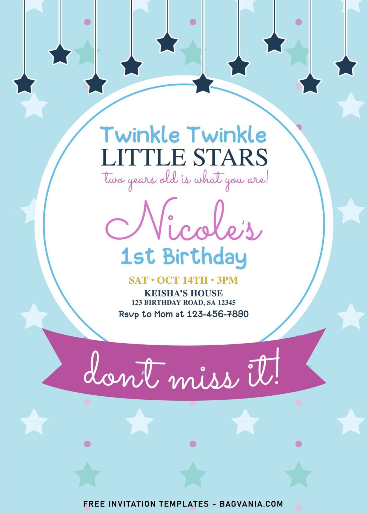 7+ Twinkle Twinkle Little Stars Birthday Invitation Templates For Any Ages