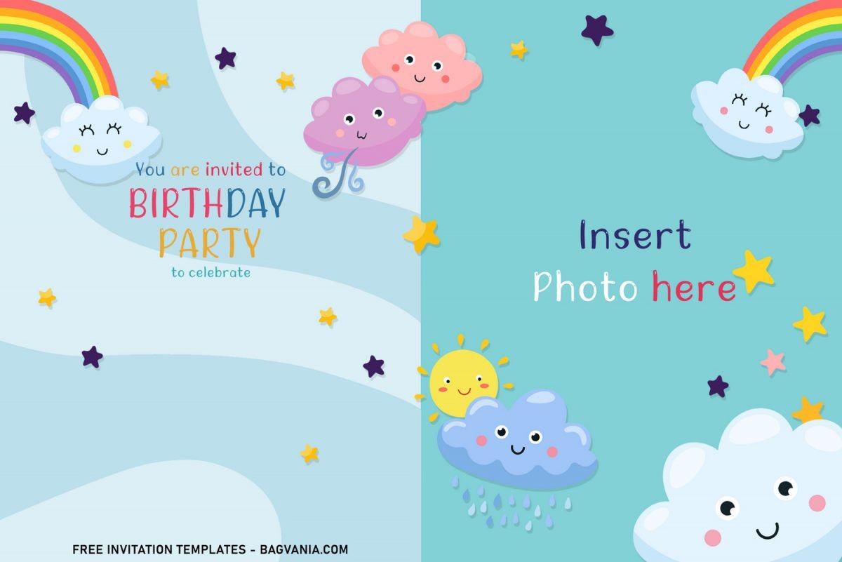 8+ Best Rainbow Party Birthday Invitation Templates For Your Kid’s Birthday Party