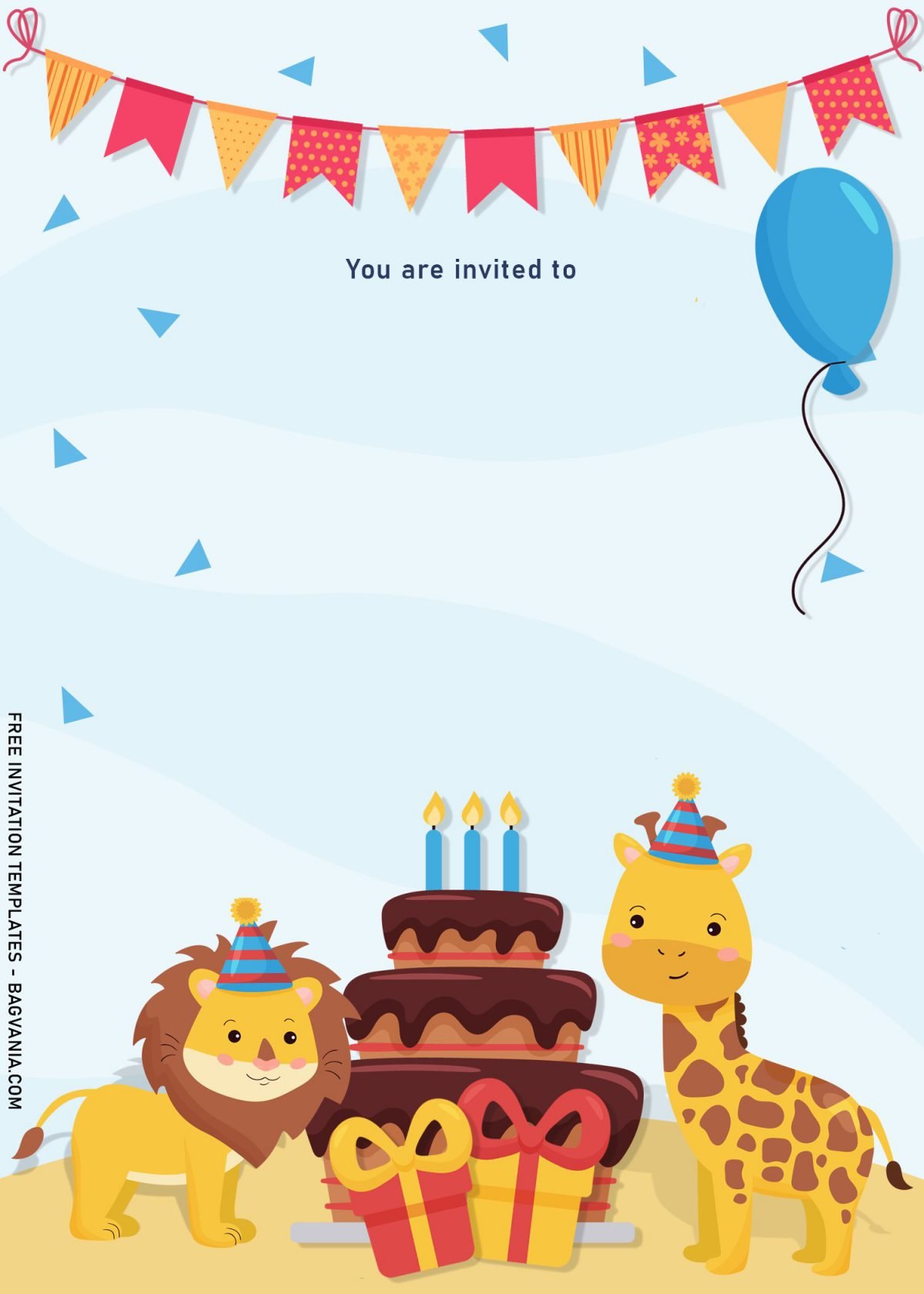 8+ Cute Woodland Animals Birthday Invitation Templates and has Baby Liion