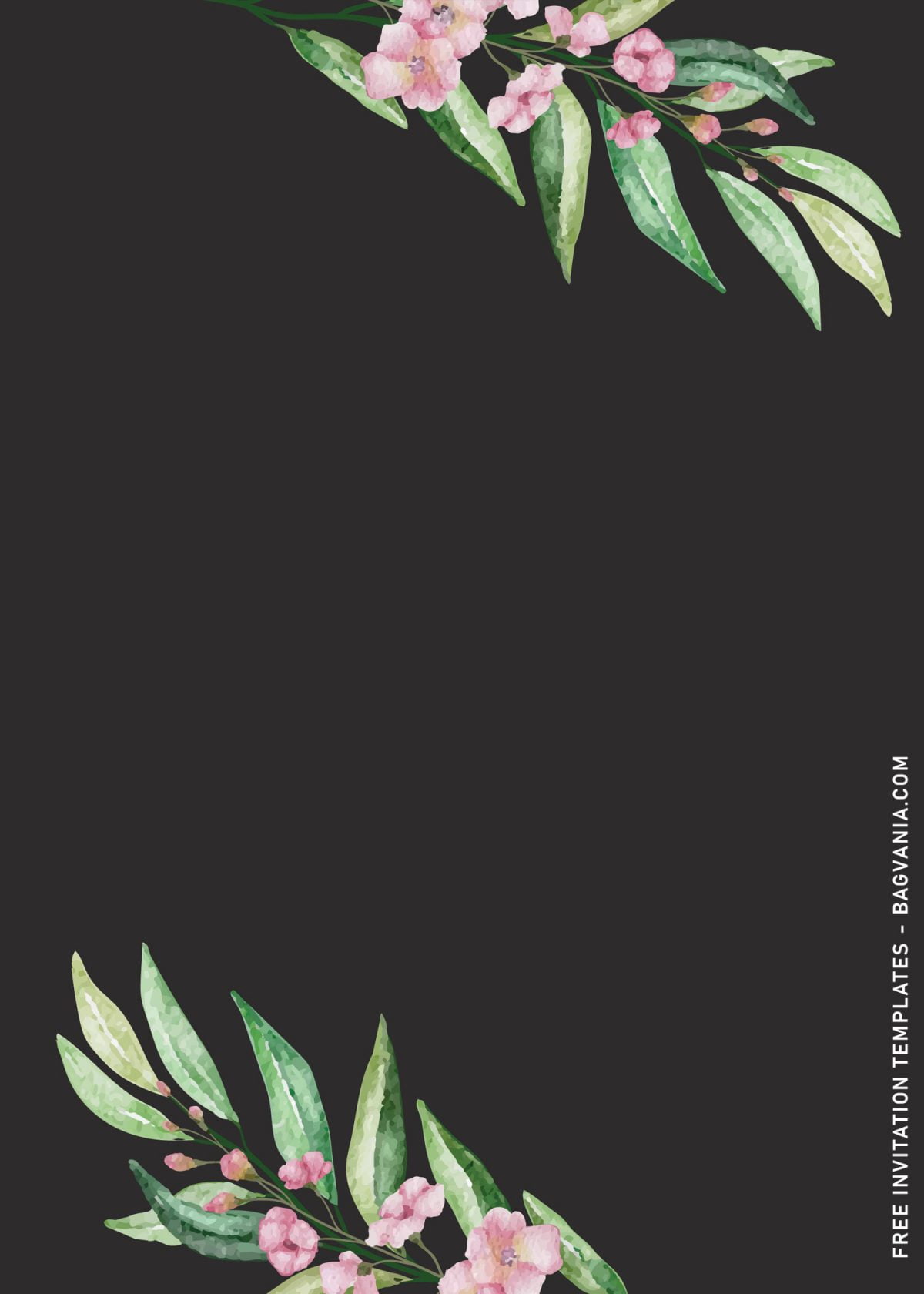 8+ Elegant Watercolor Greenery Eucalyptus Birthday Invitation Templates and has 