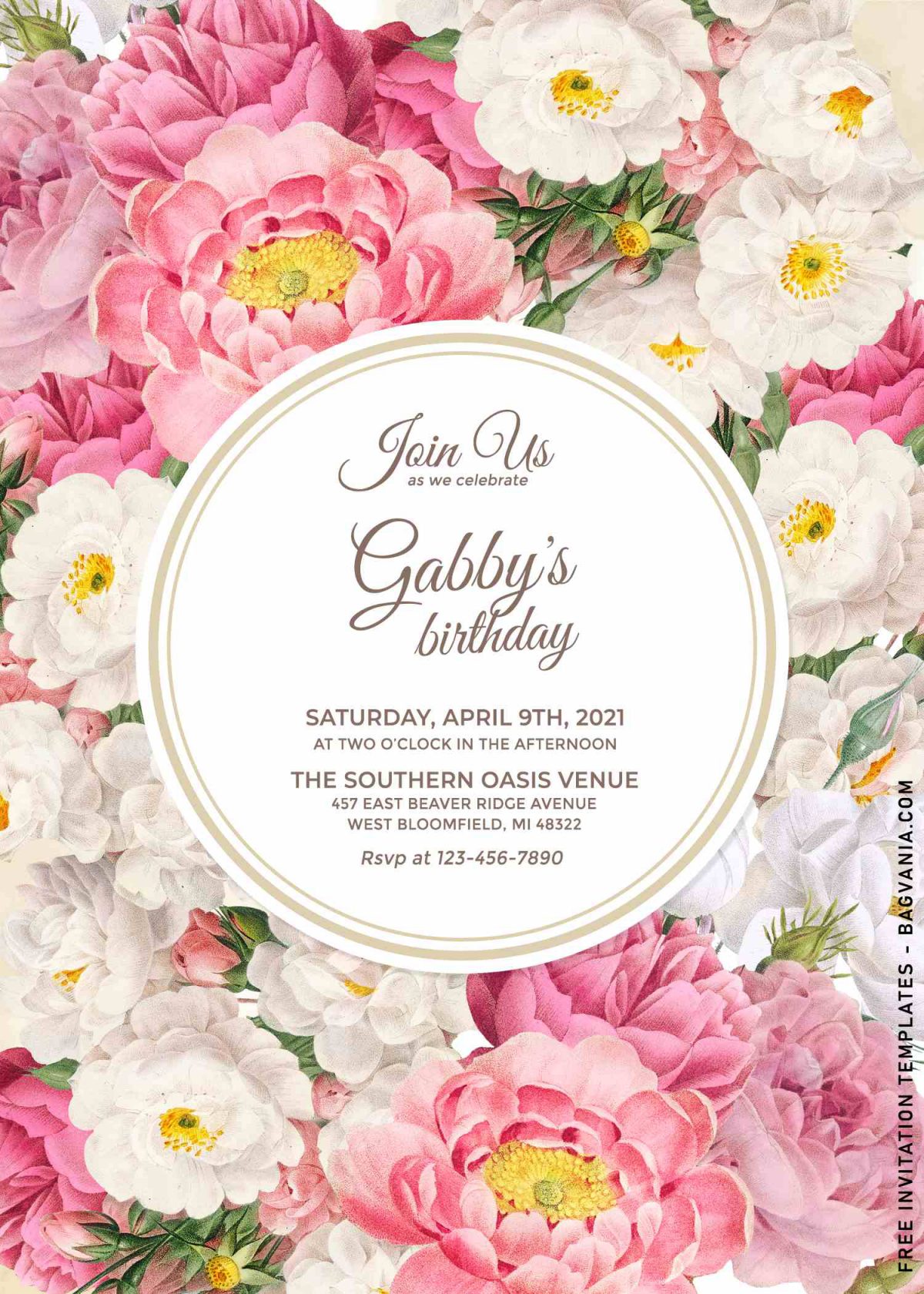 10+ Enchanted Spring Floral Birthday Invitation Templates