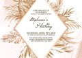 11+ Greenery Leaves And Pampas Grass Birthday Invitation Templates
