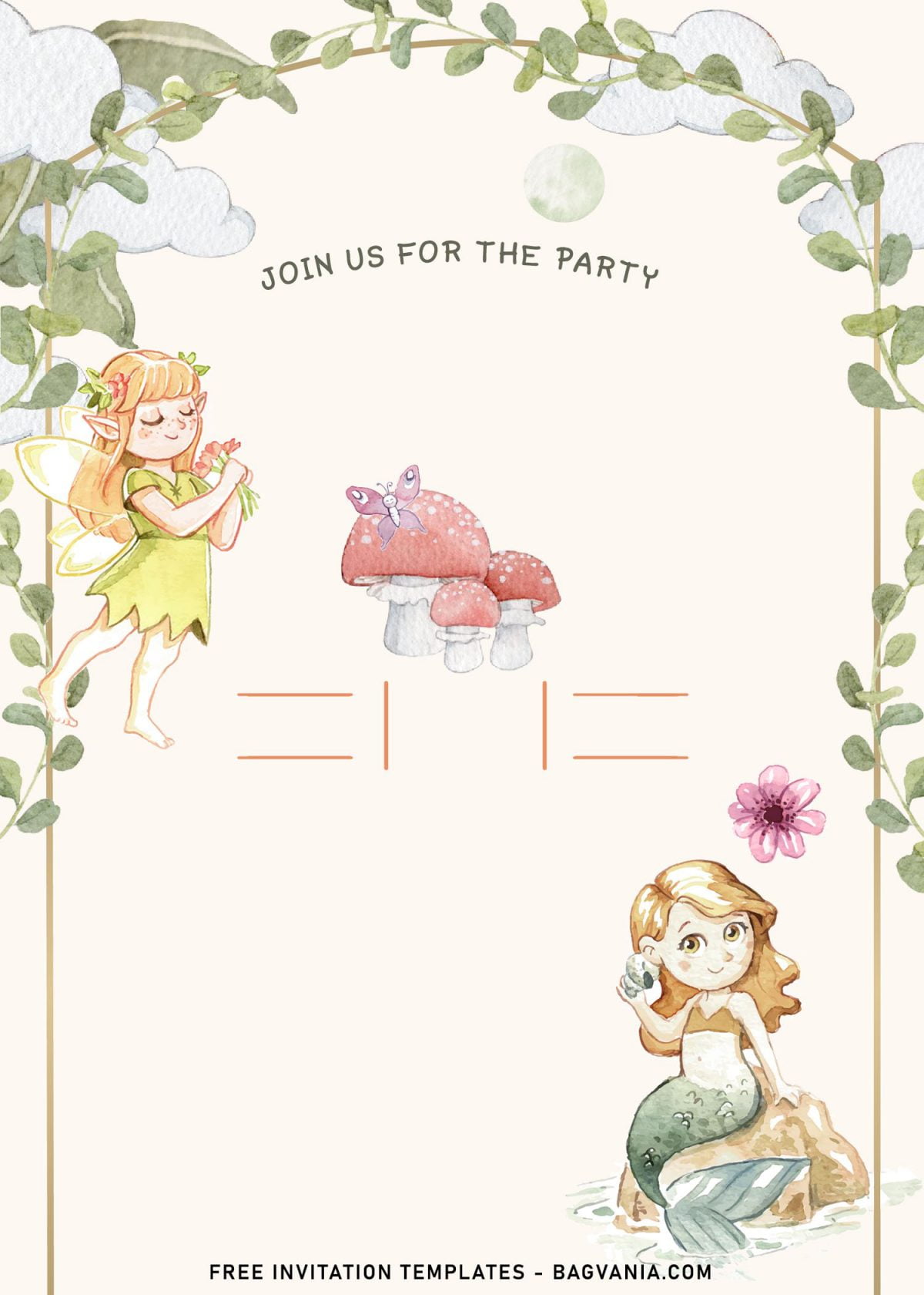 7+ Fairy Tale Birthday Invitation Templates and has cute watercolor fairy