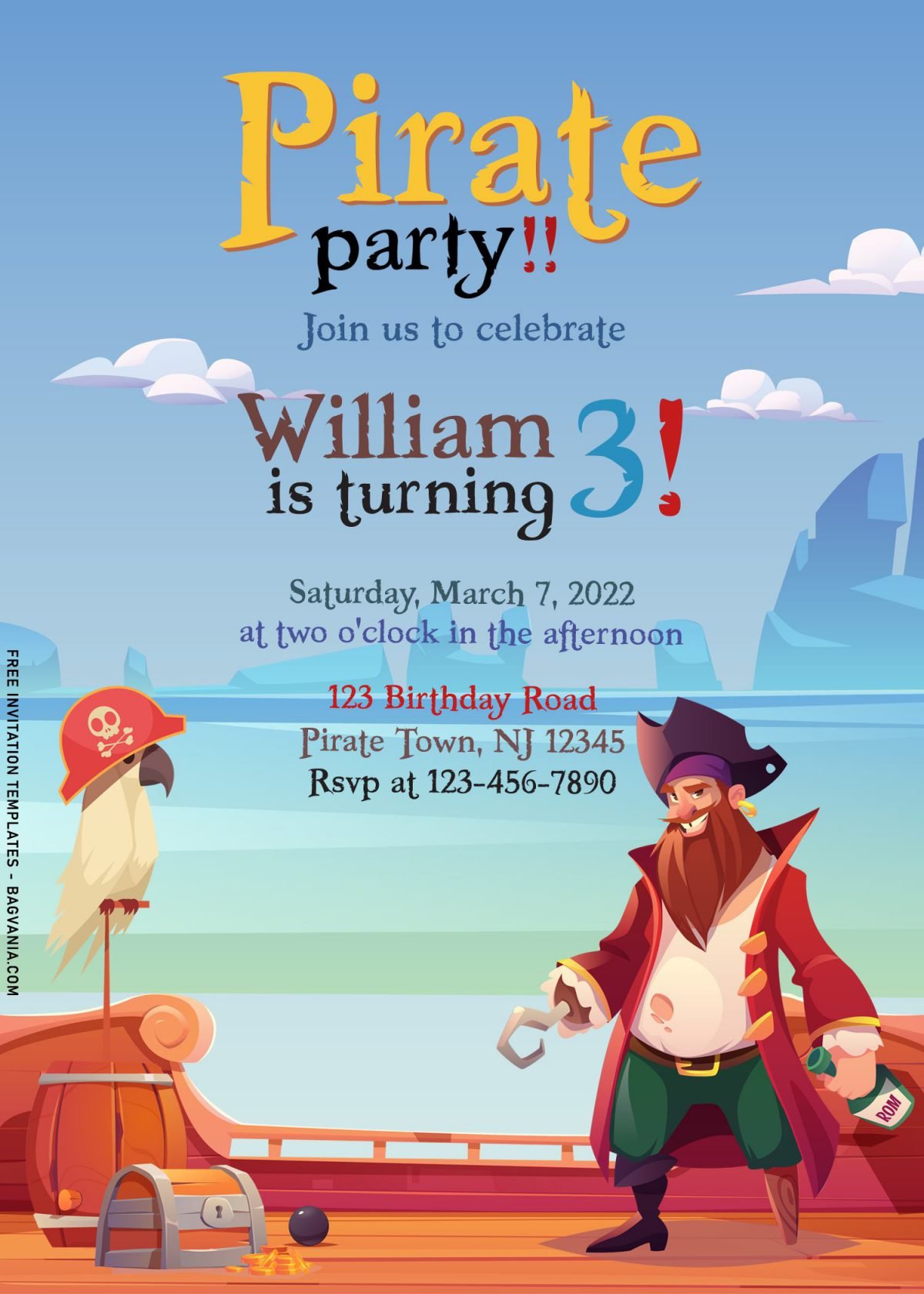 7+ Personalized Pirate Birthday Invitation Templates For Any Ages