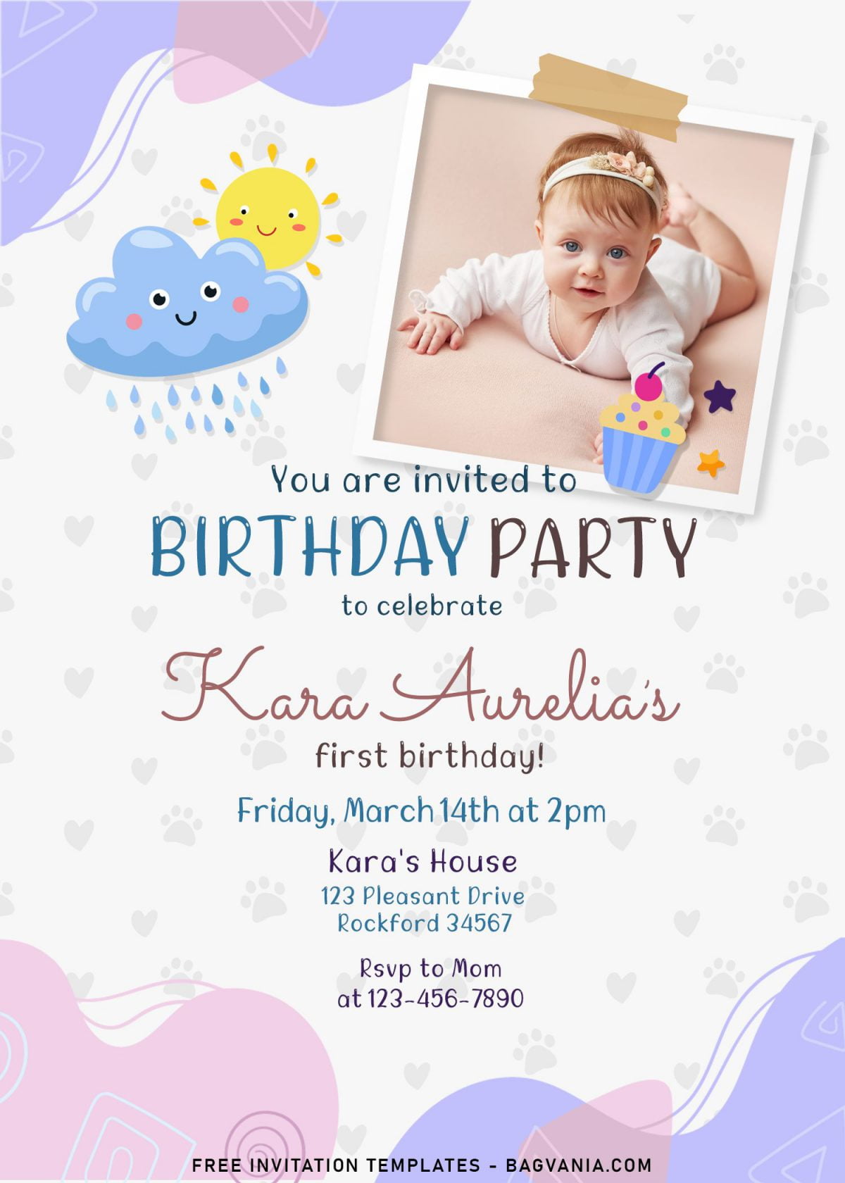 8+ Colorful Hand Drawn Birthday Invitation Templates For Your Kid's Birthday