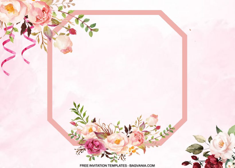 7+ Pink Pastel Watercolor Birthday Invitation Templates