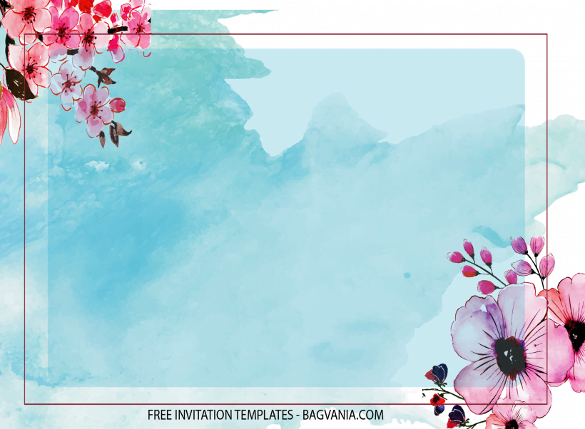 7+ Fancy Watercolor Floral Birthday Invitation Templates