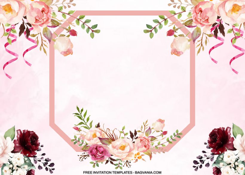 7+ Pink Pastel Watercolor Birthday Invitation Templates