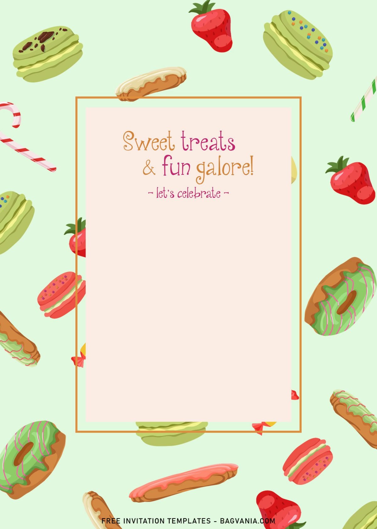 11+ Sweet Treats Fun Galore Birthday Invitation Templates and has rustic background