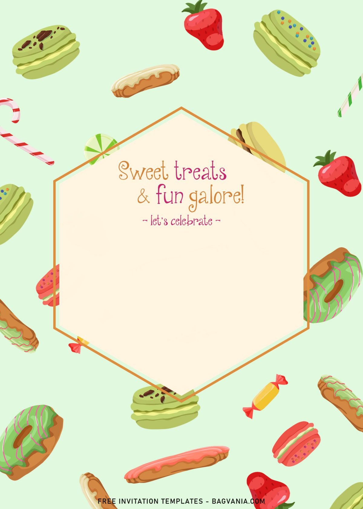 11+ Sweet Treats Fun Galore Birthday Invitation Templates and has glazed donut