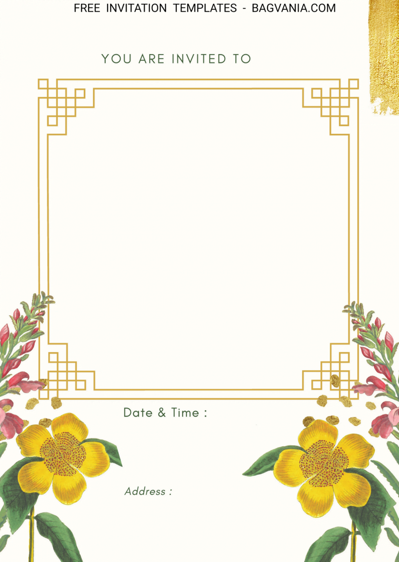 7+ Simple Personalized Watercolor Floral Birthday Invitation Templates
