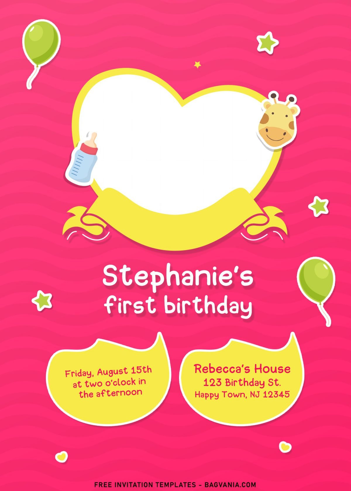 7+ Lovely Cute Birthday Invitation Templates For Your Little Girl's Birthday