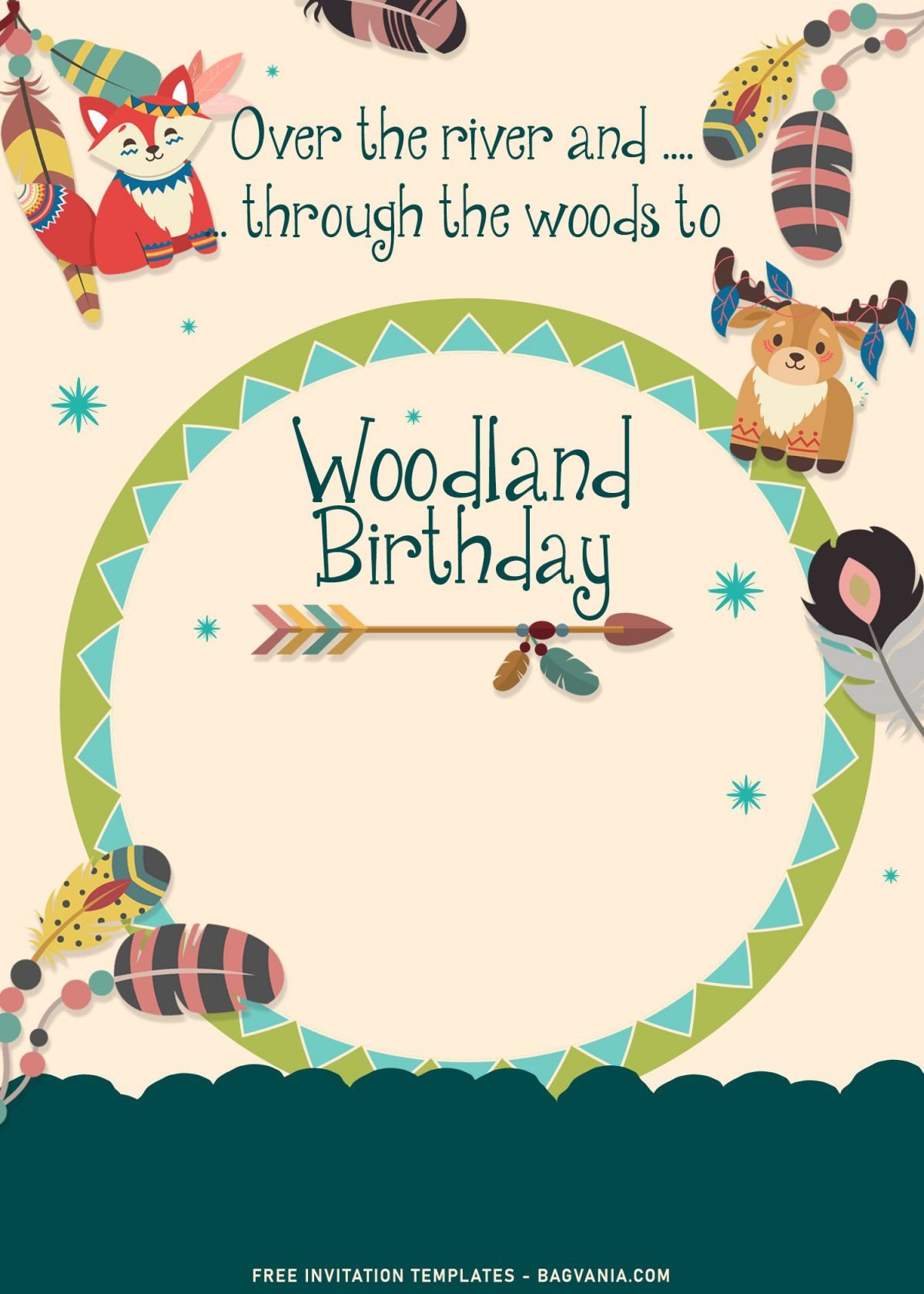 7+ Woodland Birthday Invitation Templates For Your Little Animal Lover Birthday and has baby deer